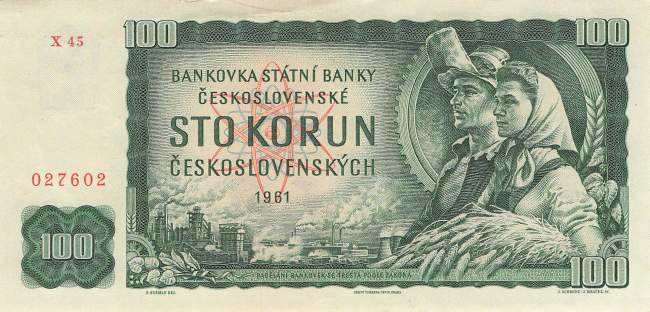 100 Korun p.91j 1990 VF